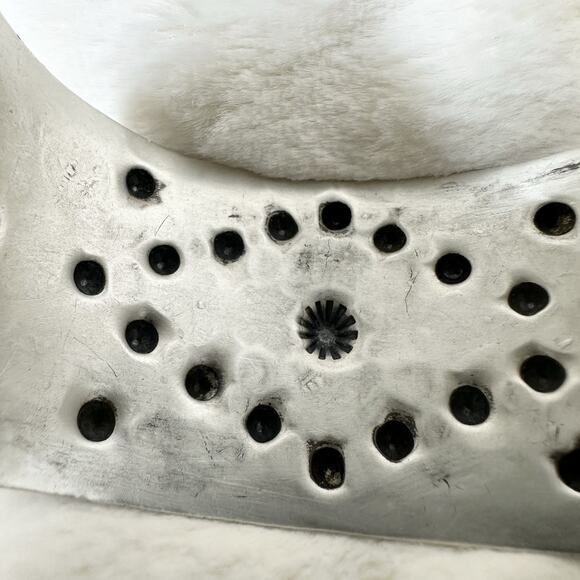 Fred Harvey Era Navajo Repousse Stamped Sterling Silver Wide Cuff Bracelet 52g - Picture 5 of 10